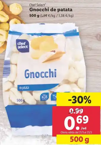 Lidl Chef Select Gnocchi de Patata 500 g oferta