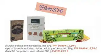 El Corte Inglés El Andral anchoas con mantequilla lata 60g oferta