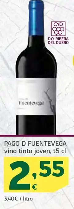 HiperDino Pago d fuentevega vino tinto joven, t5 cl oferta