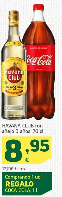 HiperDino Havana club ron añejo 3 años, 70 cl oferta
