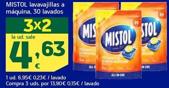 HiperDino Mistol lavavajillas a máquina, 30 lavados oferta