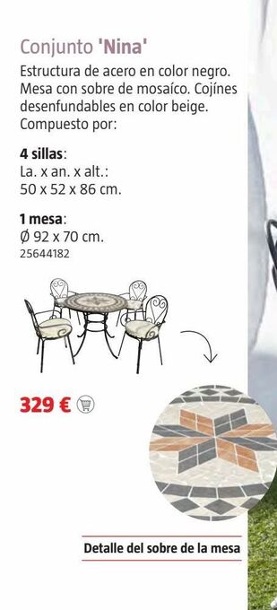 Bauhaus Conjunto de jardín oferta