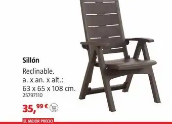 Bauhaus Silla reclinable oferta