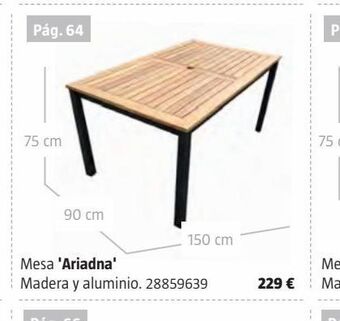 Bauhaus Mesa de madera oferta