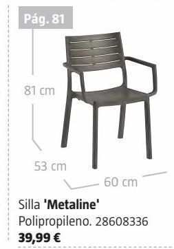 Bauhaus Silla de jardín multiposiciones oferta