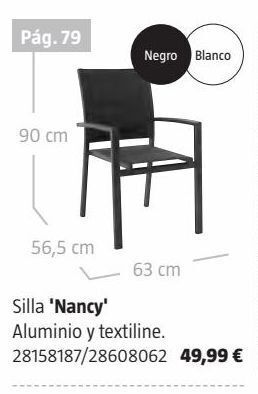 Bauhaus Silla de jardín de aluminio oferta
