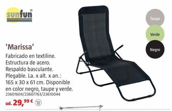 Bauhaus Tumbona reclinable oferta