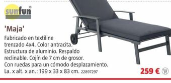 Bauhaus Tumbona reclinable oferta