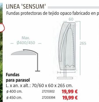 Bauhaus Fundas muebles jardín oferta