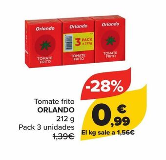 Carrefour Tomate frito orlando oferta