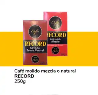 Supeco Record Café molido mezcla o natural 250g oferta