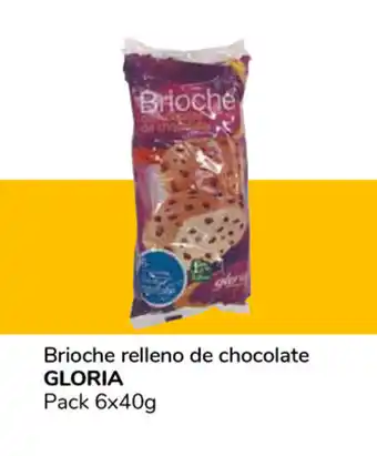 Supeco Gloria Brioche relleno de chocolate, Pack 6x40g oferta