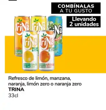 Supeco Trina Refresco de limón, manzana, naranja, limón zero o naranja zero 33cl oferta