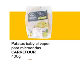 Supeco Carrefour Patatas baby al vapor para microondas 400g oferta