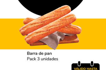 Supeco Barra de Pan, Pack 3 unidades oferta