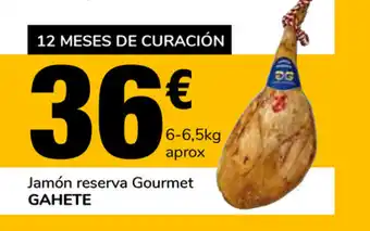 Supeco Gahete Jamón reserva Gourmet 6-6,5kg aprox. oferta