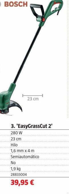Bauhaus Cortacésped bosch oferta