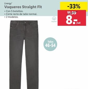 Lidl Vaqueros livergy oferta
