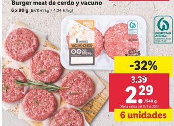 Lidl Hamburguesas oferta
