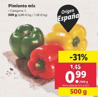 Lidl Pimientos oferta