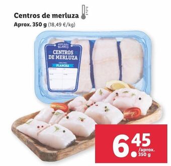 Lidl Centros de merluza oferta