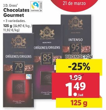 Lidl Chocolate j. d. gross oferta