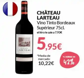 Château Larteau Vino Tinto Bordeaux Supérieur 75 cl.