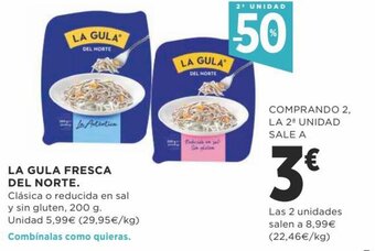Supercor La Gula Fresca Del Norte Clásica o Reducida En Sal y Sin Gluten, 200 g. oferta