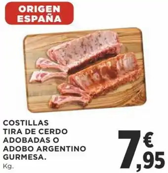Supercor Costillas Tira de Cerdo Adobadas o Adobo Argentino Gurmesa oferta