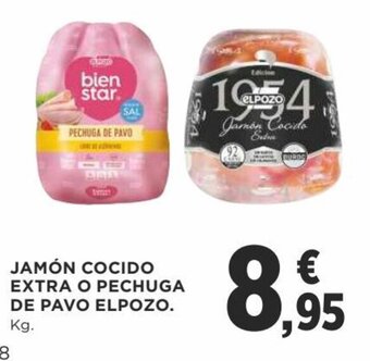 Supercor Jamón Cocido Extra o Pechuga De Pavo Elpozo oferta