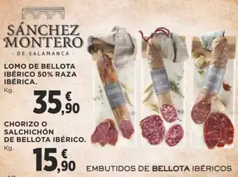 Supercor Sánchez Montero Lomo de Bellota Ibérico 50% Raza Ibérica kg. oferta