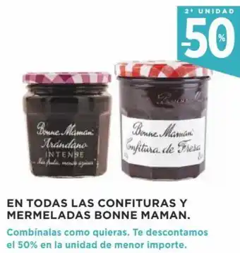 Supercor 2ª Unidad -50% En Todas Las Confituras y Mermeladas Bonne Maman oferta
