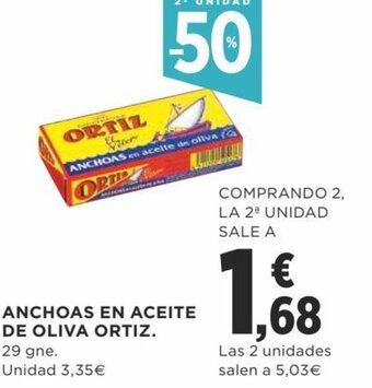 Supercor Anchoas En Aceite De Oliva Ortiz. 29 gne. oferta