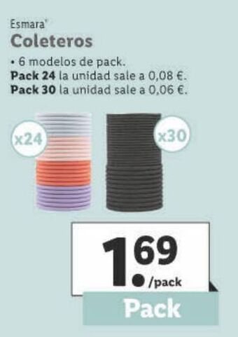 Lidl Gomas elásticas esmara oferta