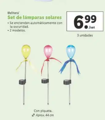 Lidl Lámpara solar melinera oferta