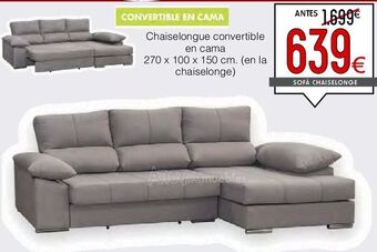 Atrapamuebles Chaise longue con cama oferta