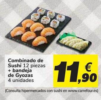 Carrefour Combinado De Sushi + Bandeja De Gyozas oferta