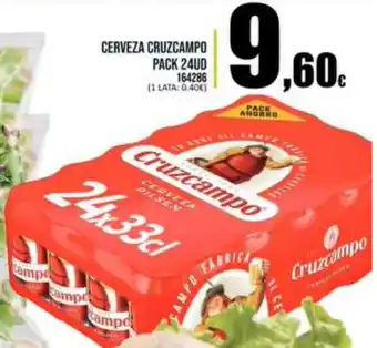 Family Cash Cerveza Cruzcampo Pack 24ud 24x33cm oferta