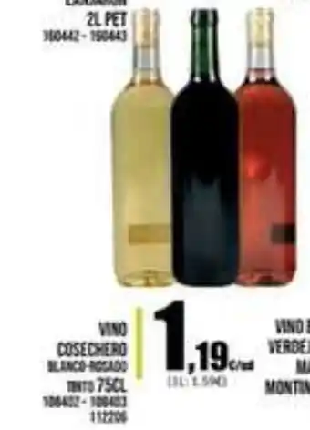Family Cash Vino Cosechero Blanco-Regado 75cl oferta