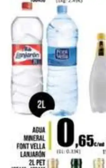 Family Cash Agua MIneral Font Vella Lanjarón 2L pet oferta