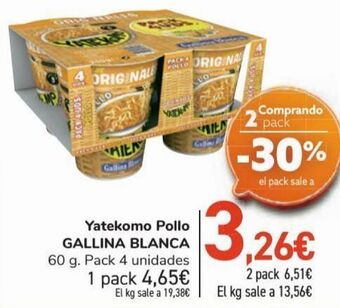 Carrefour Yatekomo pollo gallina blanca oferta