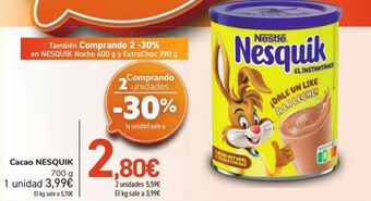 Carrefour Cacao nesquik oferta