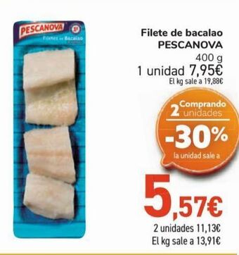 Carrefour Filetes de bacalao pescanova oferta