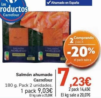 Carrefour Salmón ahumado carrefour oferta