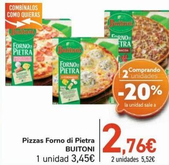 Carrefour Pizzas forno di pietra buitoni oferta