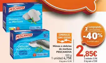 Carrefour Mimos o delicias de merluza pescanova oferta