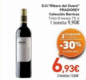 Carrefour D.o. ''ribera del duero'' pradorey colección barricas oferta