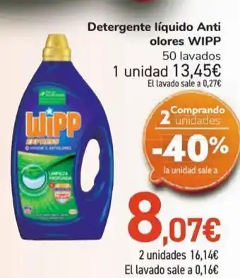 Carrefour Detergente líquido anti olores wipp oferta