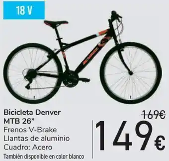 Carrefour Bicicleta denver mtb 26'' oferta