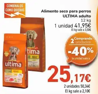 Carrefour Alimento seco para perros ultima adulto oferta
